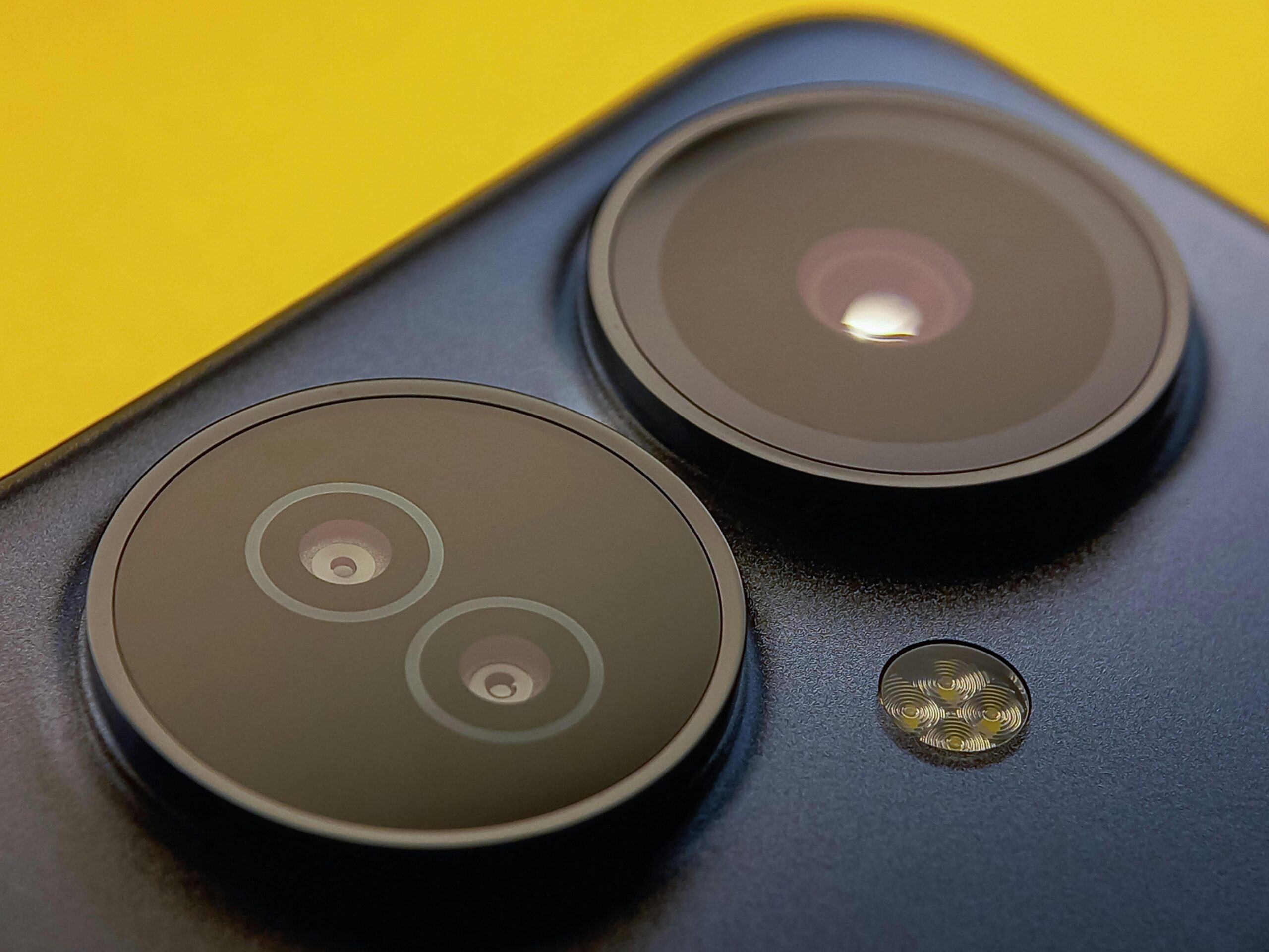 optical lenses on a phone scaled